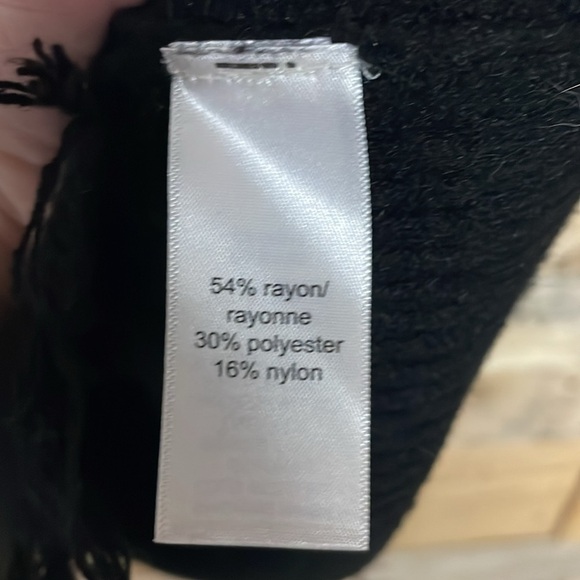 Maurice’s size large black cold shoulder destress sweater - Picture 5 of 8